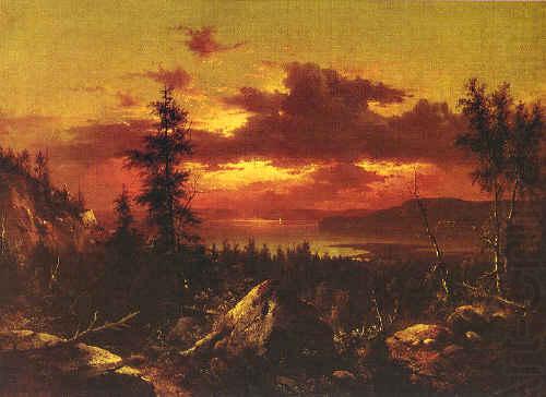 View of the Parliament Buildings from the Grounds of Rideau Halls, Albert Bierstadt